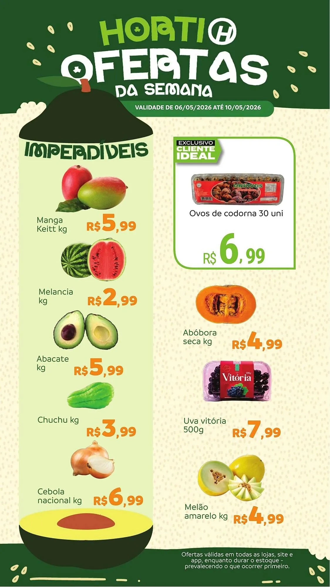 Encarte de Catálogo Hiperideal Supermercados 6 de maio até 10 de maio 2026 - Pagina 1