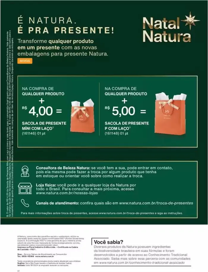 Encarte de Revista Natura Ciclo 18 11 de novembro até 31 de dezembro 2024 - Pagina 105
