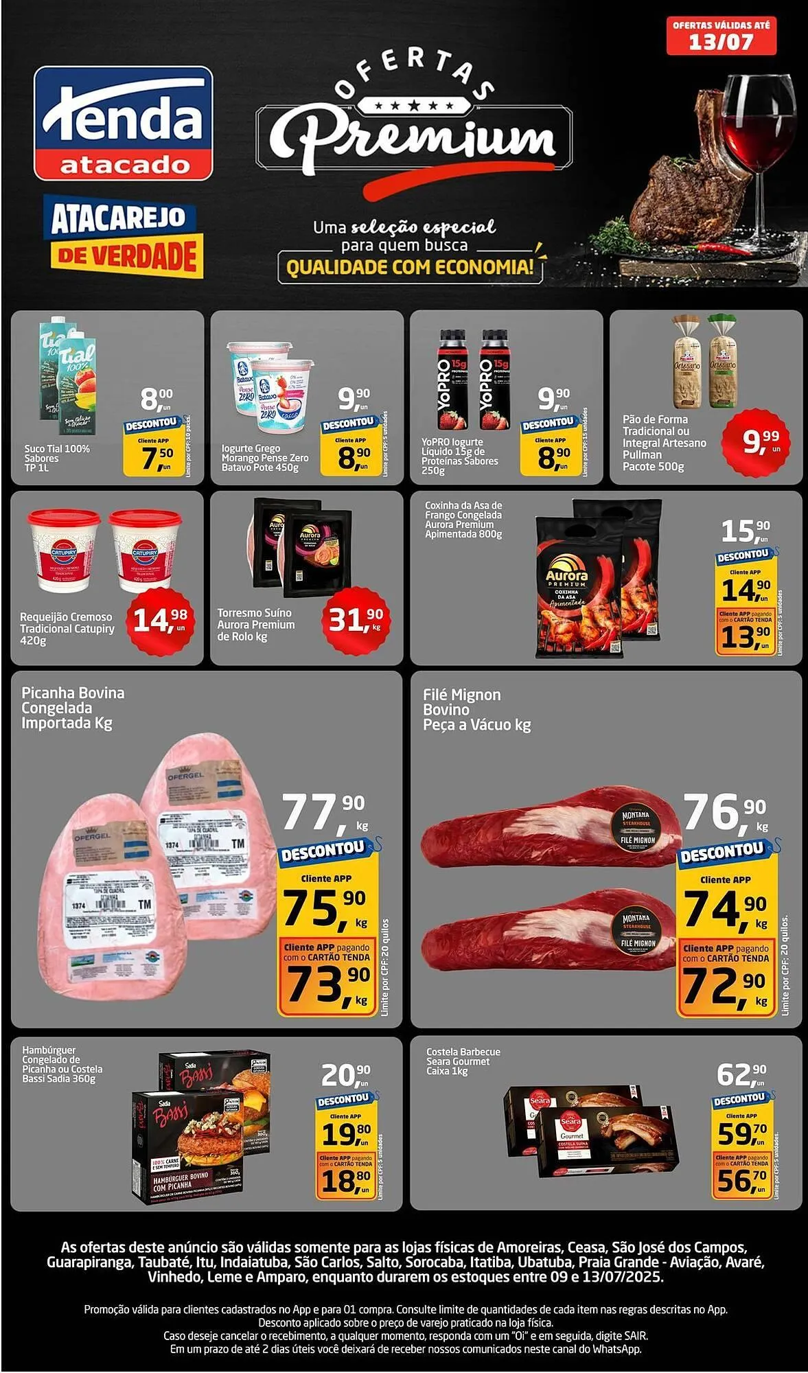 Encarte de Catálogo Tenda Atacado 9 de julho até 13 de julho 2025 - Pagina 1