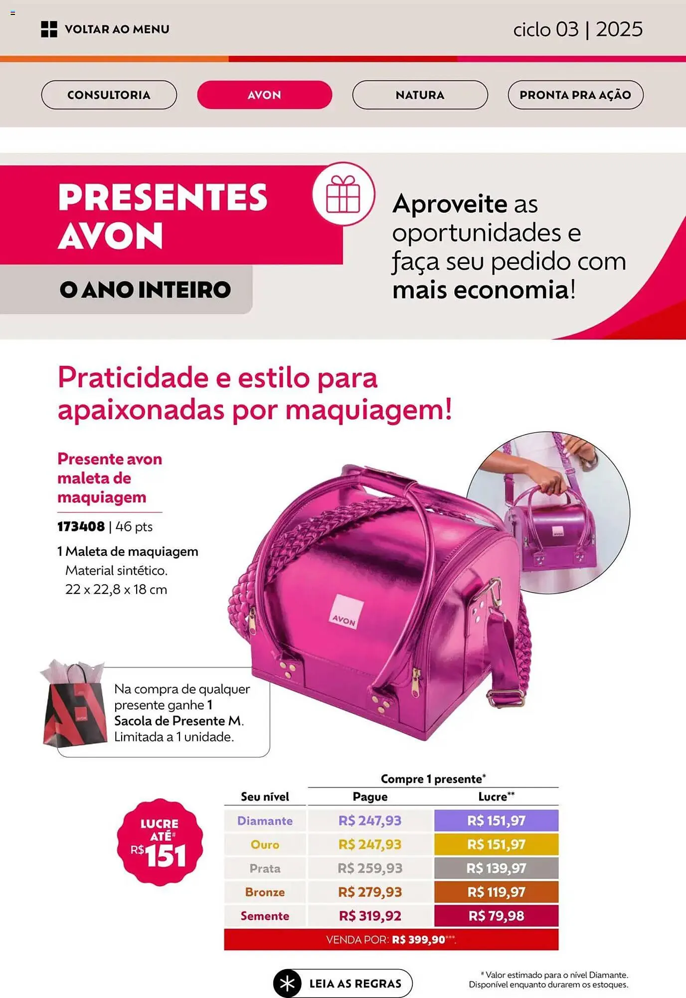 Encarte de Catálogo Avon 17 de janeiro até 17 de fevereiro 2025 - Pagina 25