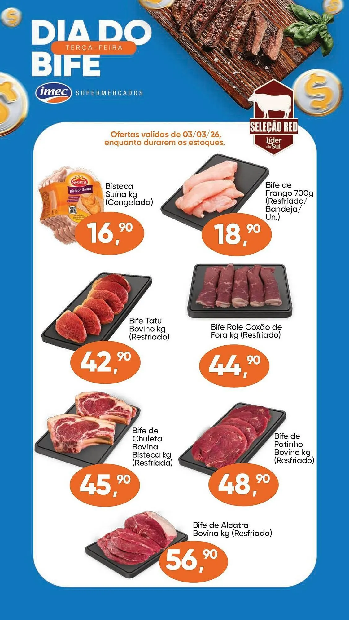 Encarte de Catálogo Imec Supermercados 3 de março até 26 de março 2026 - Pagina 1