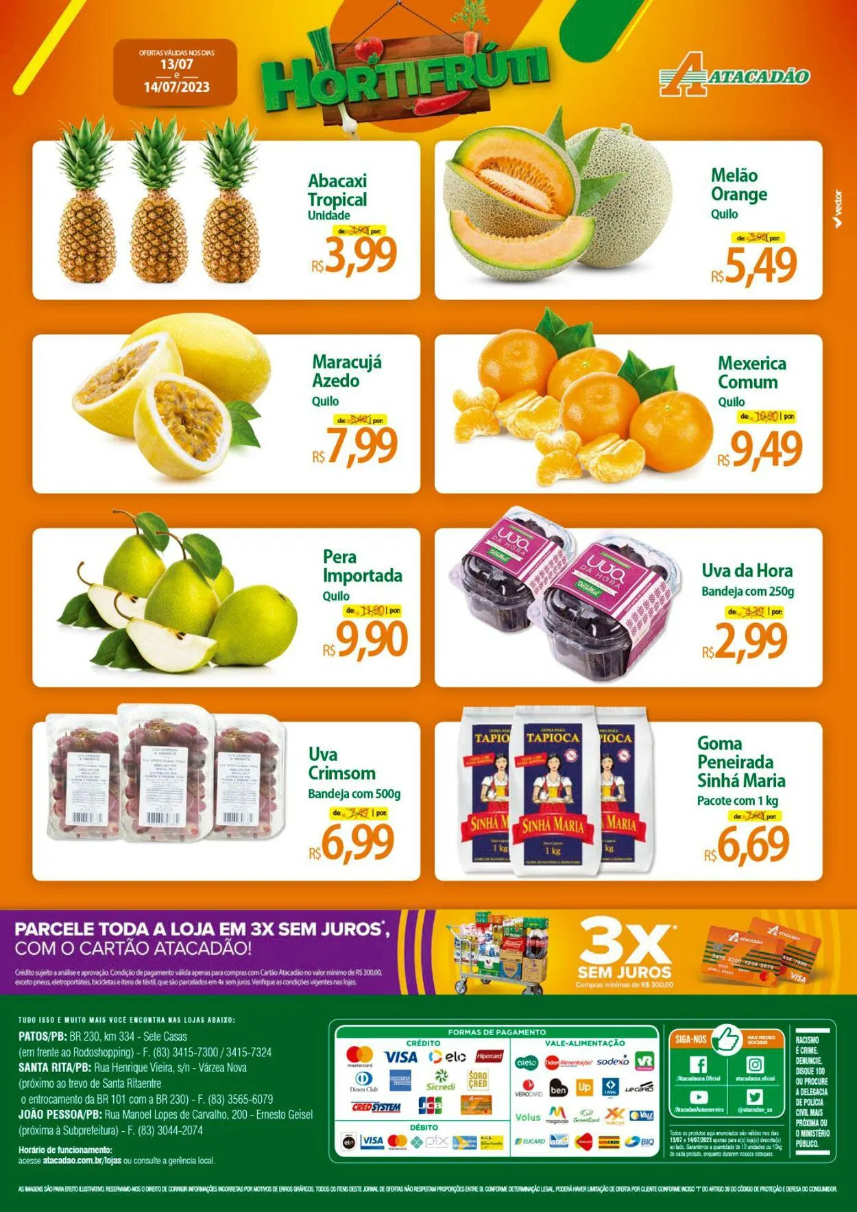 Encarte de Atacadão - PB - João Pessoa, Patos e Santa Rita 13 de julho até 14 de julho 2023 - Pagina 2
