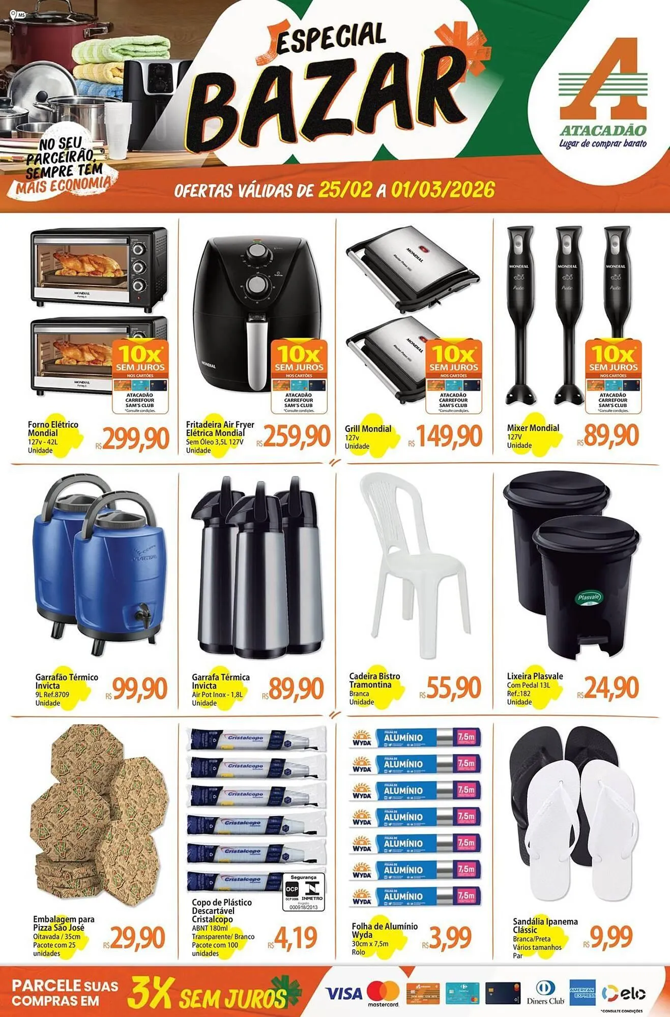Encarte de Folheto Atacadão 25 de fevereiro até 1 de março 2026 - Pagina 1