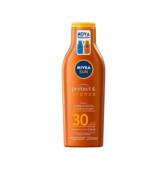 Protetor Solar Nivea Sun Fps 30 Protetor E Bronze 200Ml