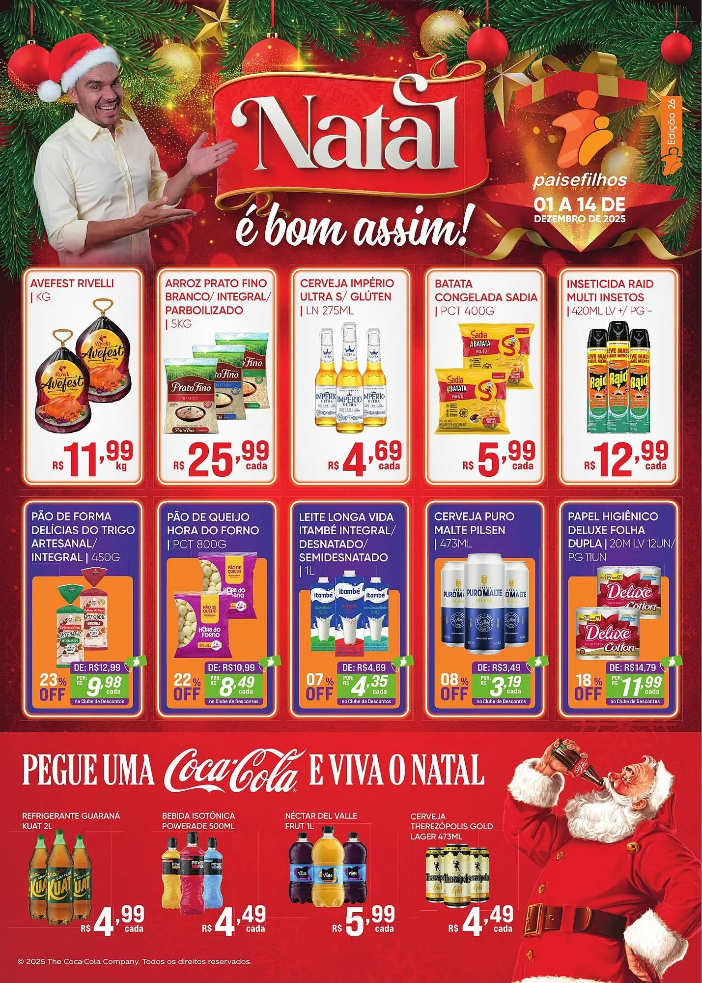 Encarte de Catálogo Pais e Filhos Supermercados 1 de dezembro até 14 de dezembro 2025 - Pagina 1