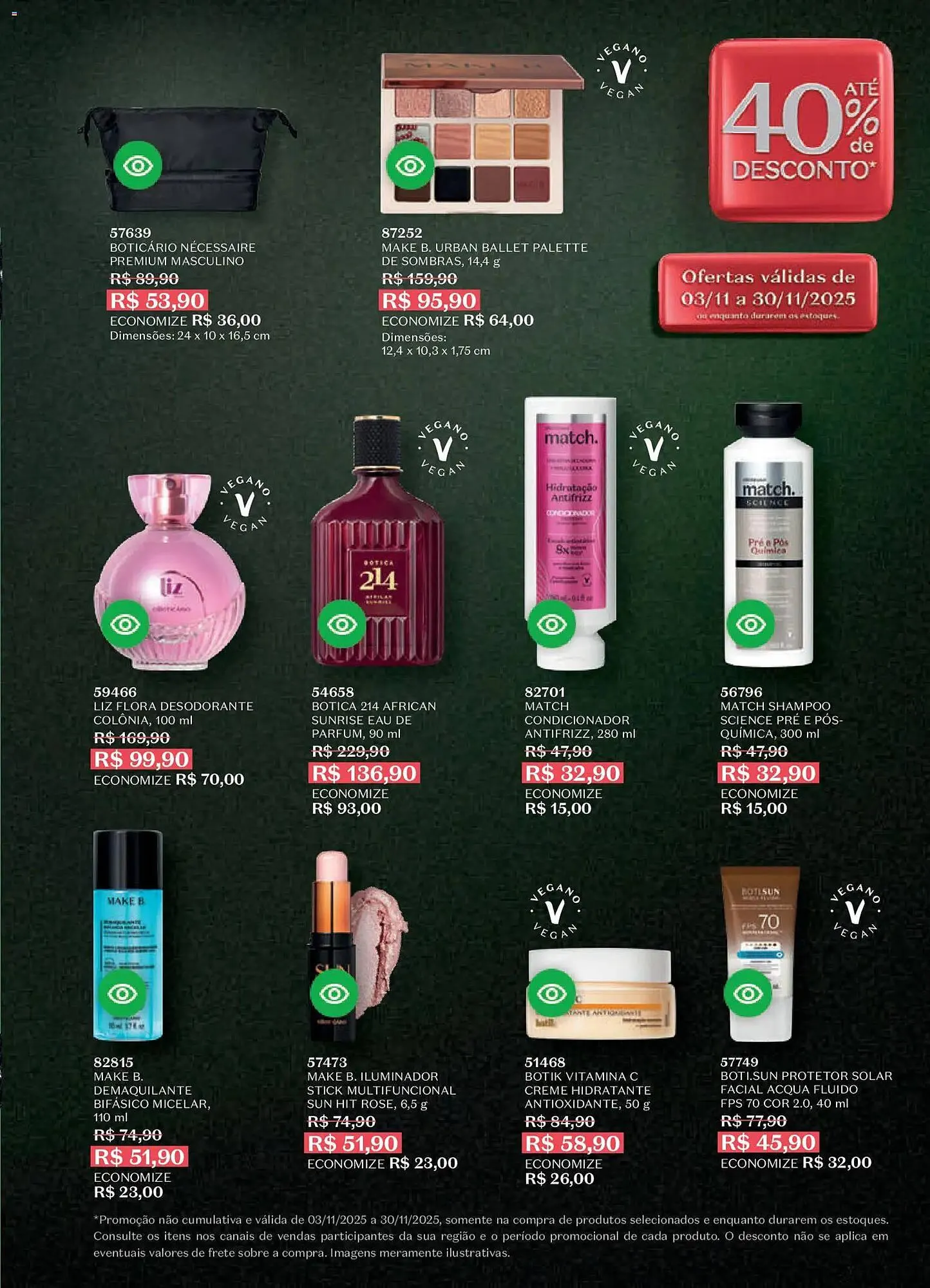 Encarte de Catálogo O Boticário 3 de novembro até 30 de novembro 2025 - Pagina 208