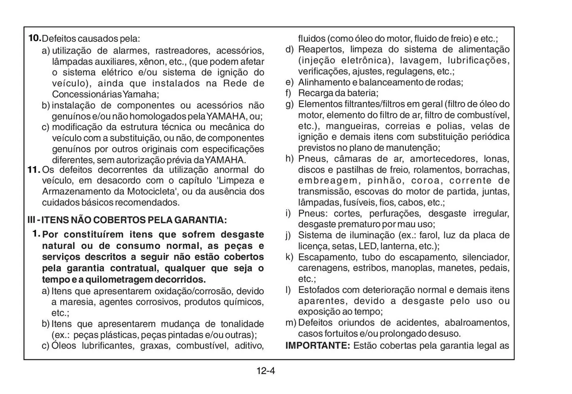 Encarte de Panfleto Yamaha 3 de fevereiro até 31 de março 2027 - Pagina 104