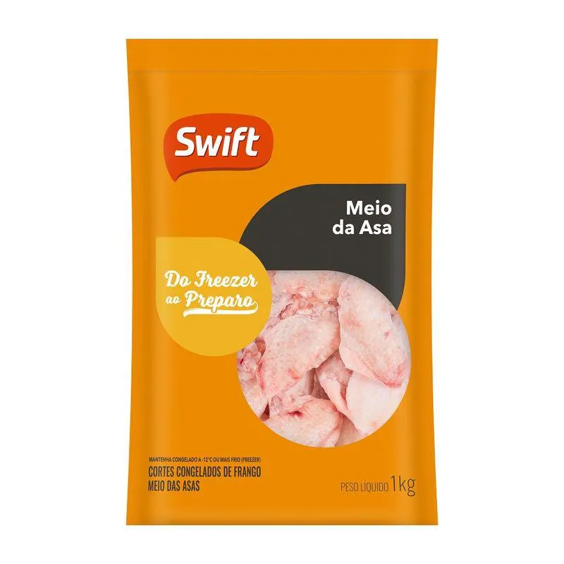 Meio Asa Frango Swift 1Kg