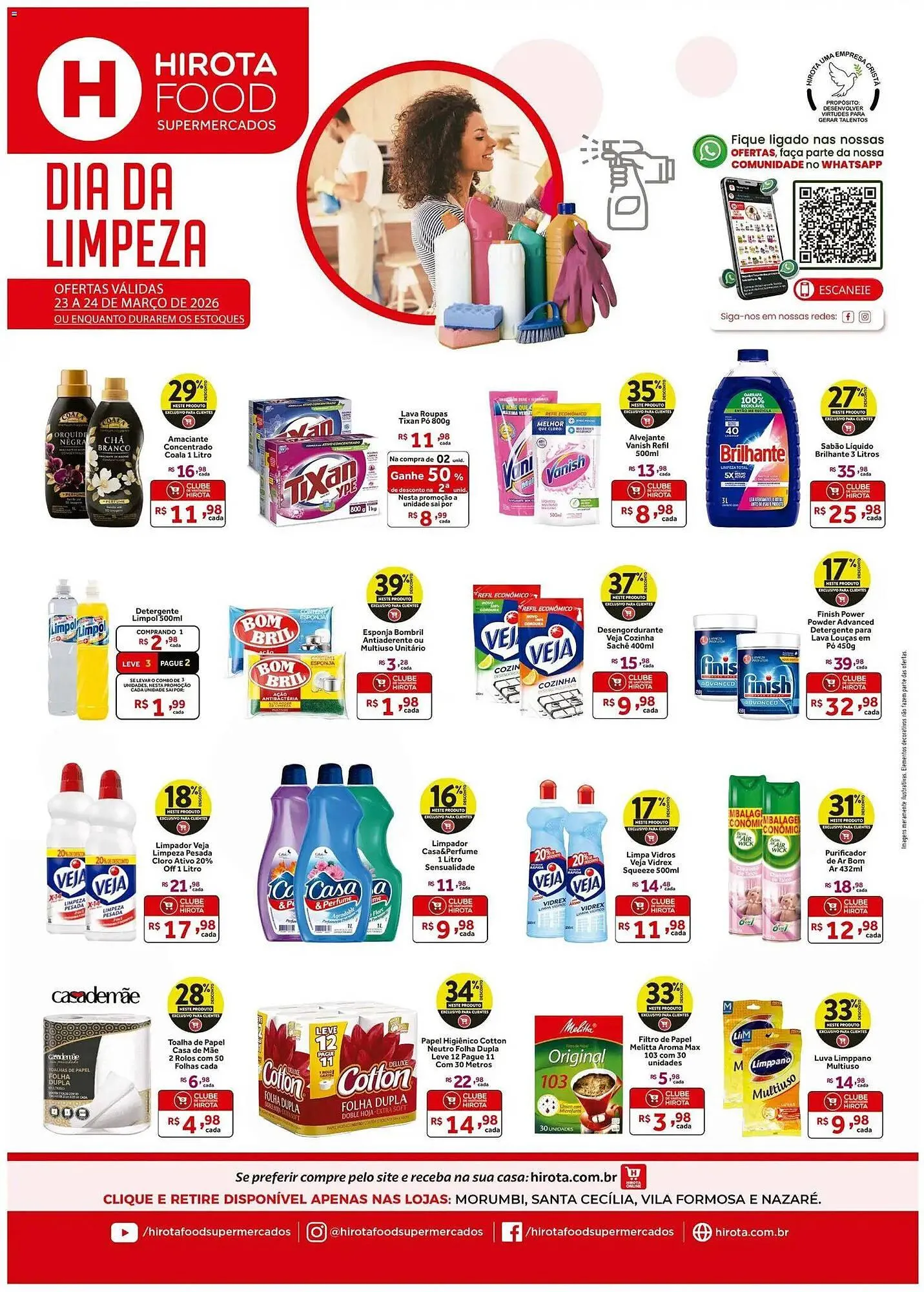 Encarte de Catálogo Hirota Food Supermercado 23 de março até 25 de março 2026 - Pagina 1