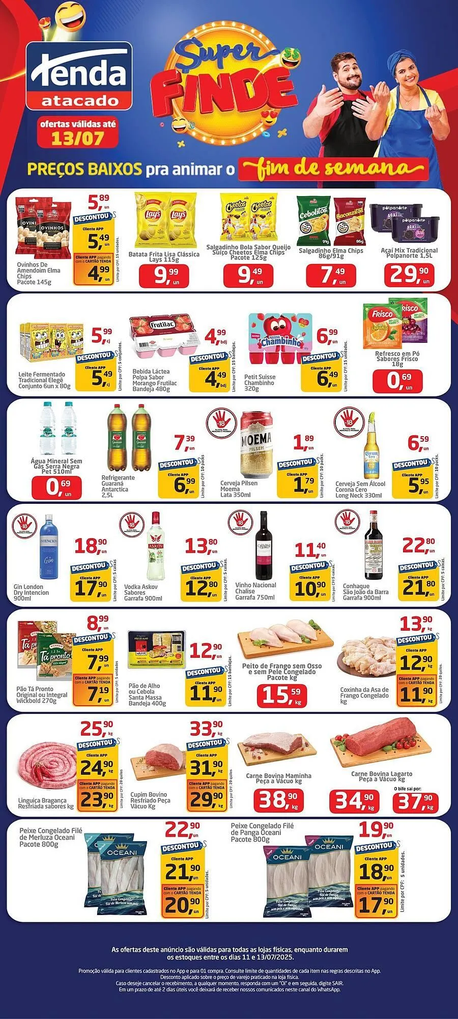 Encarte de Catálogo Tenda Atacado 11 de julho até 13 de julho 2025 - Pagina 1