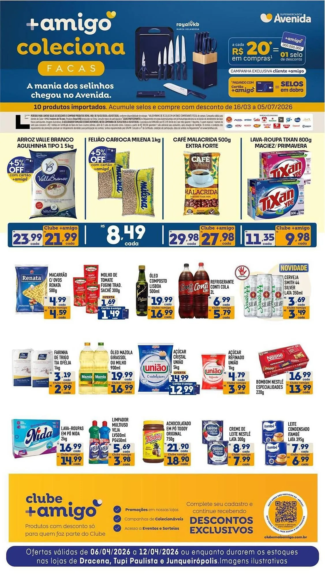 Encarte de Catálogo Supermercados Avenida 6 de abril até 12 de abril 2026 - Pagina 1