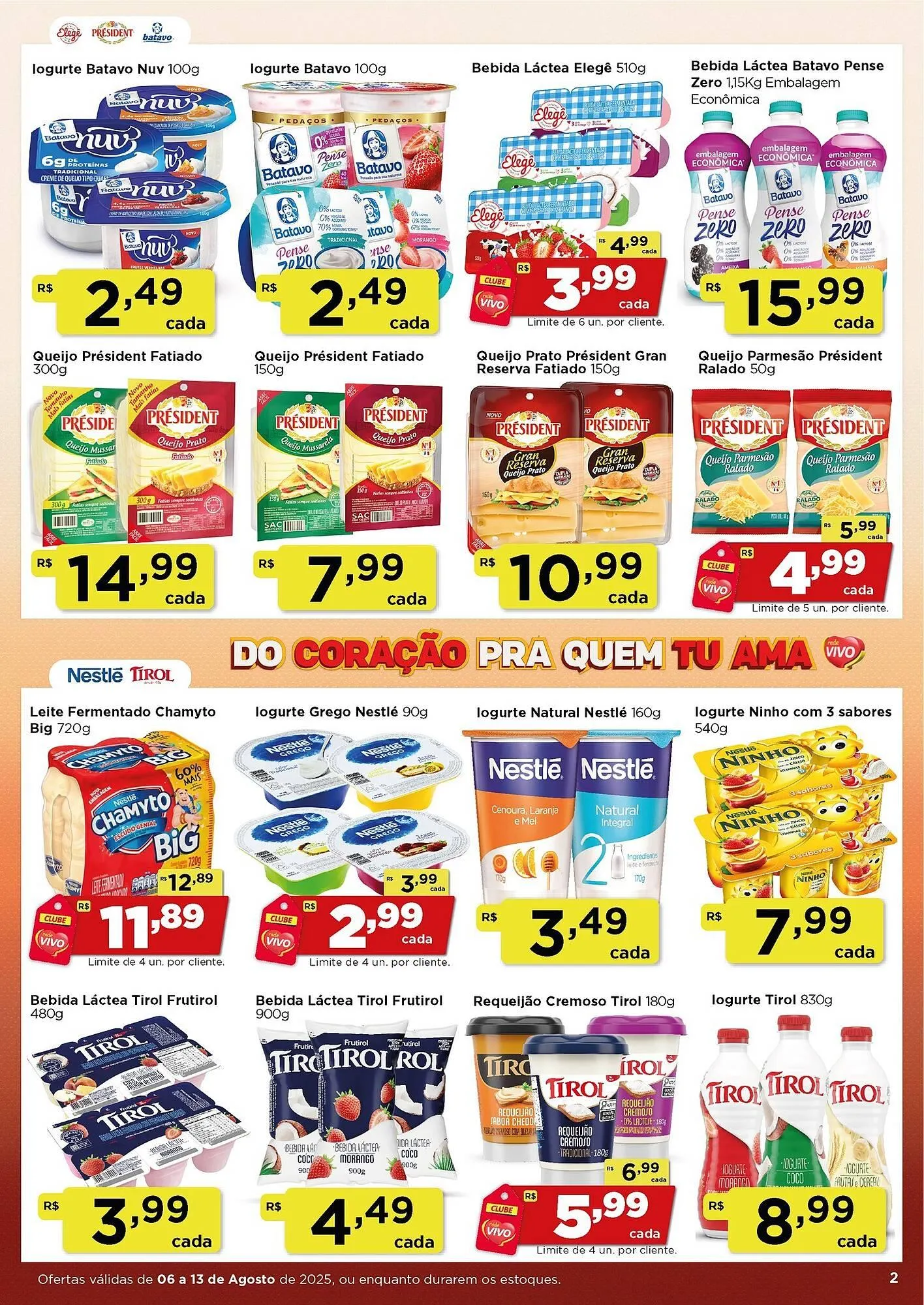Encarte de Catálogo Rede Vivo 6 de agosto até 13 de agosto 2025 - Pagina 2