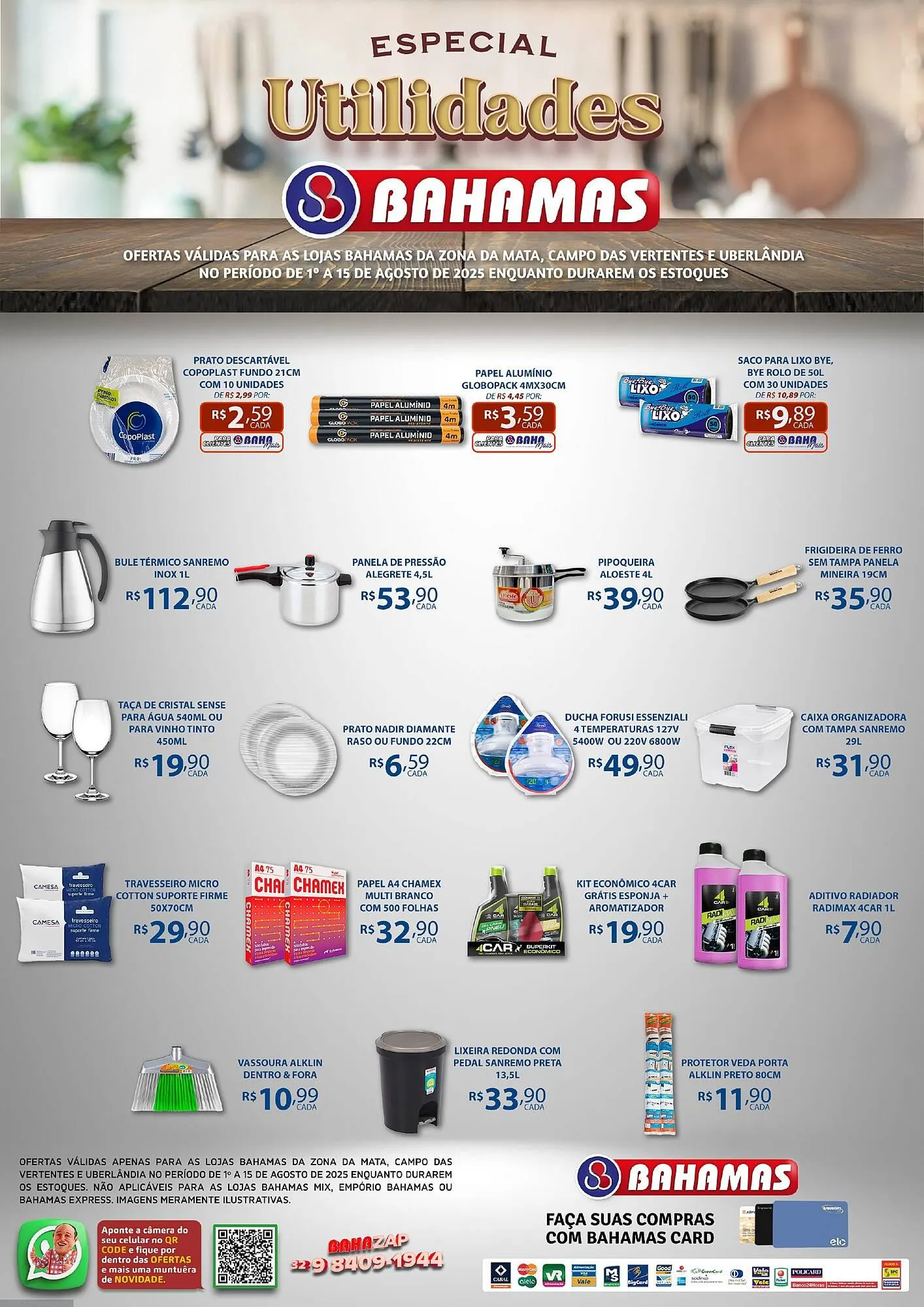 Encarte de Catálogo Bahamas Supermercados 2 de agosto até 15 de agosto 2025 - Pagina 1