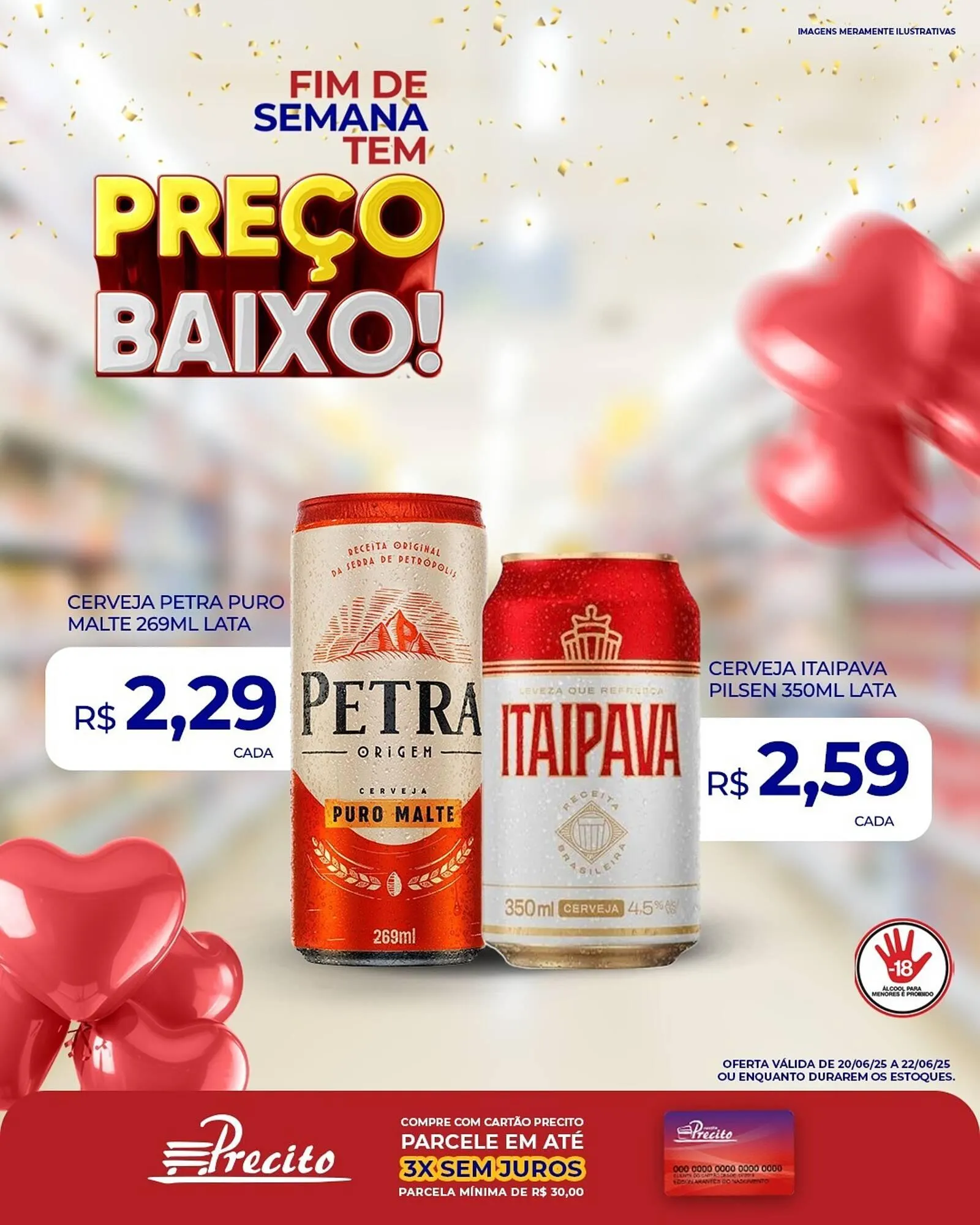 Encarte de Catálogo Supermercado Precito 20 de junho até 22 de junho 2025 - Pagina 1