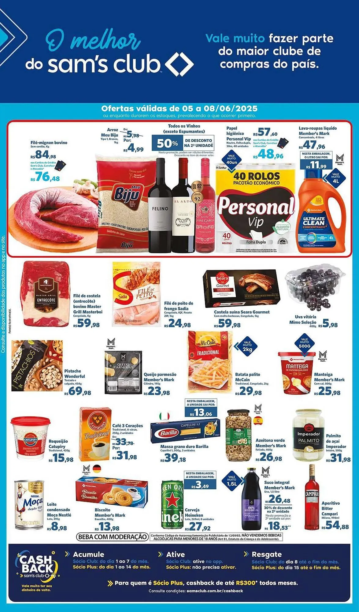 Encarte de Catálogo Sam's Club 5 de junho até 8 de junho 2025 - Pagina 1