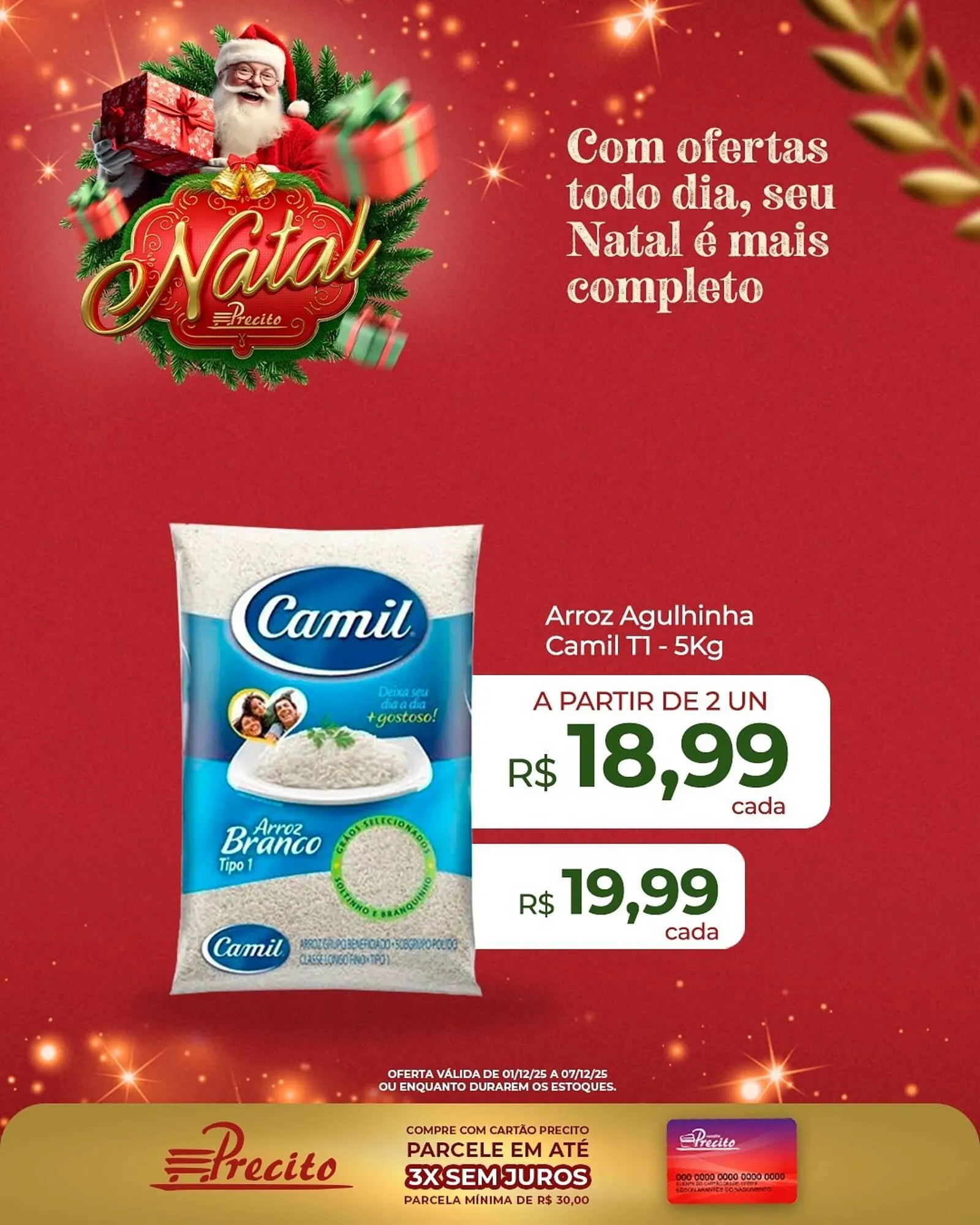 Encarte de Catálogo Supermercado Precito 1 de dezembro até 7 de dezembro 2025 - Pagina 1