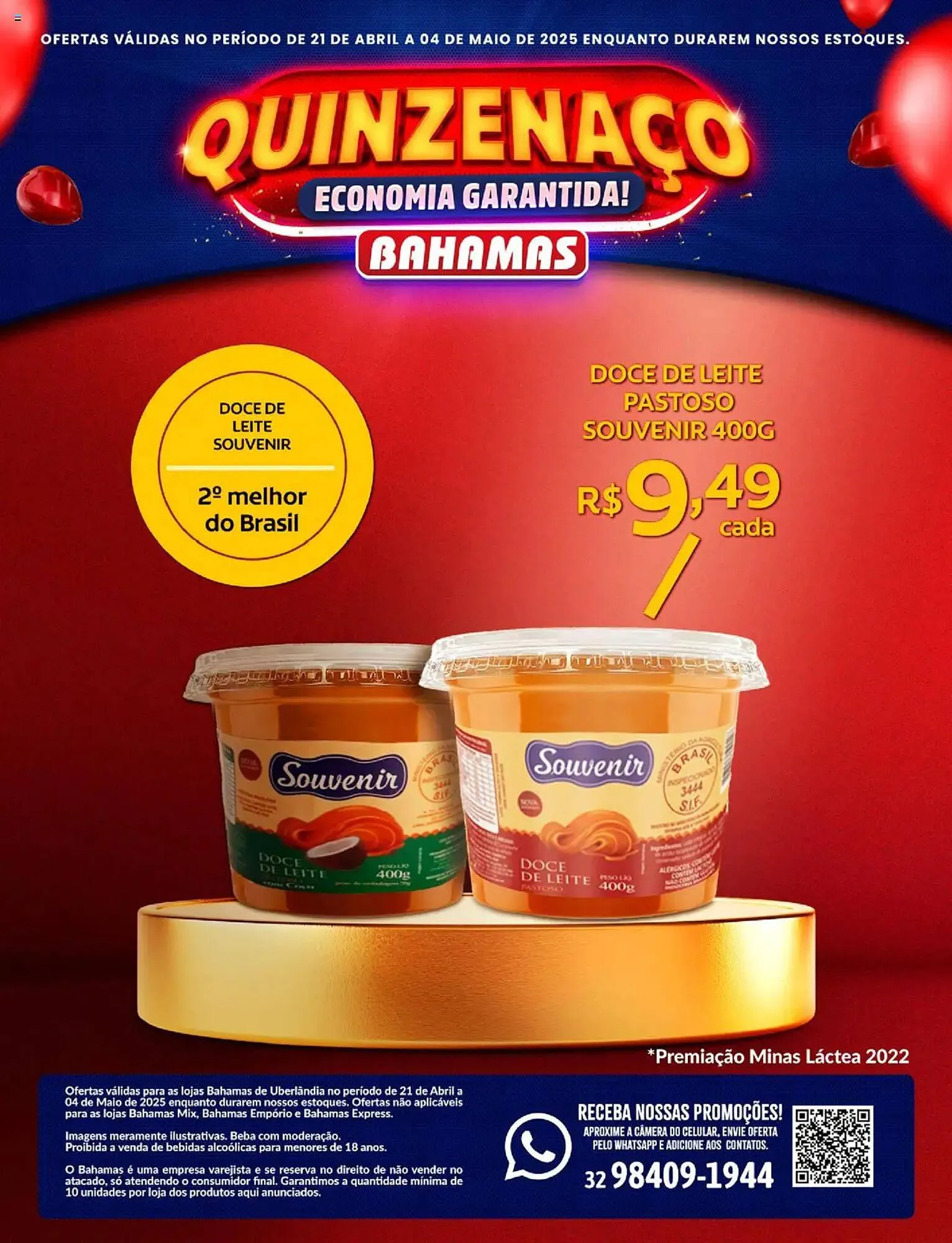 Encarte de Catálogo Bahamas Supermercados 21 de abril até 4 de maio 2025 - Pagina 1