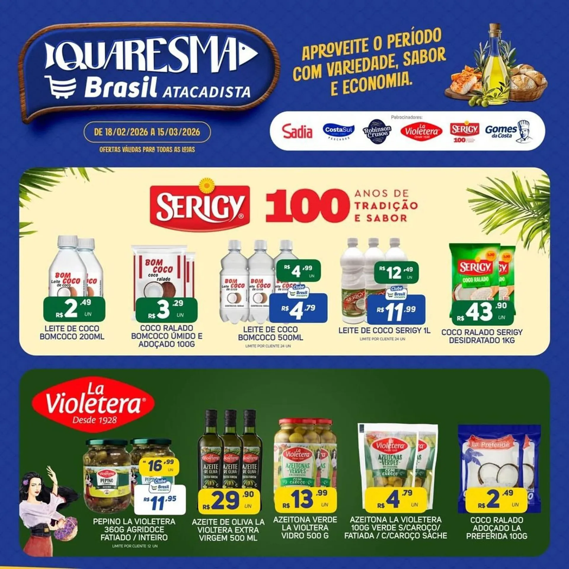 Encarte de Catálogo Brasil Atacadista 23 de fevereiro até 15 de março 2026 - Pagina 1
