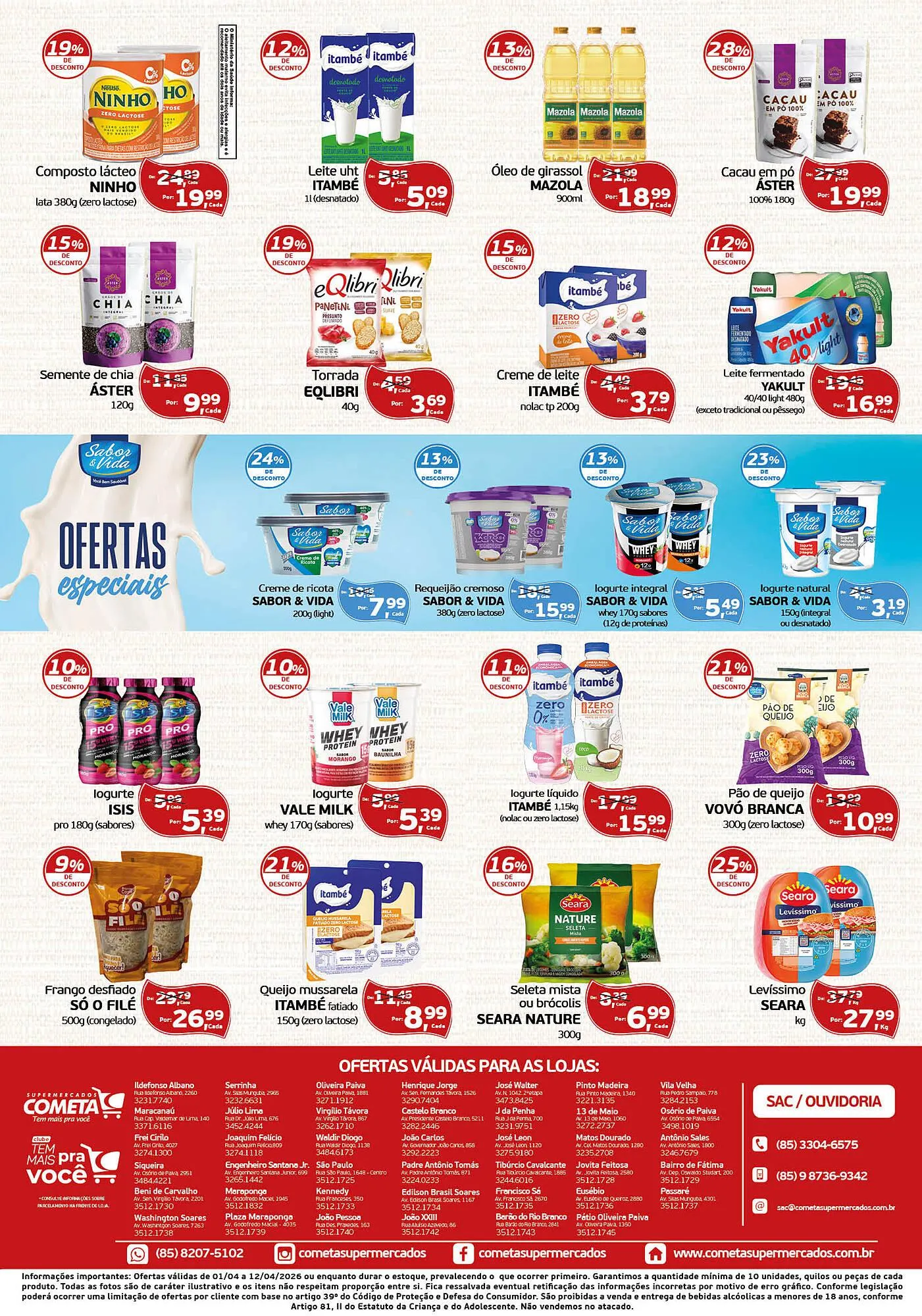 Encarte de Encarte Cometa Supermercados 1 de abril até 12 de abril 2026 - Pagina 2