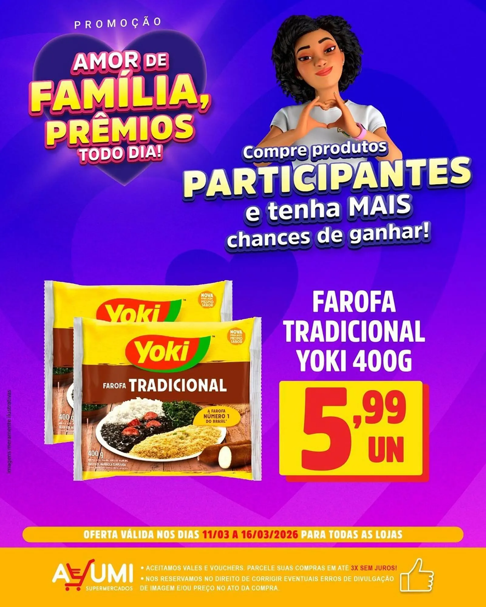 Encarte de Folheto Ayumi Supermercados 11 de março até 16 de março 2026 - Pagina 2
