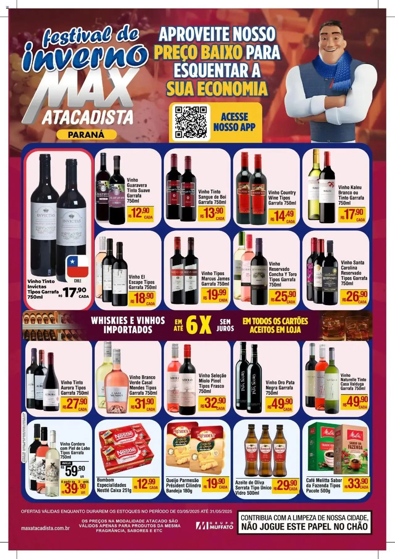 Encarte de Max Atacadista - Ofertas Festival do Inverno 3 de maio até 31 de maio 2025 - Pagina 1