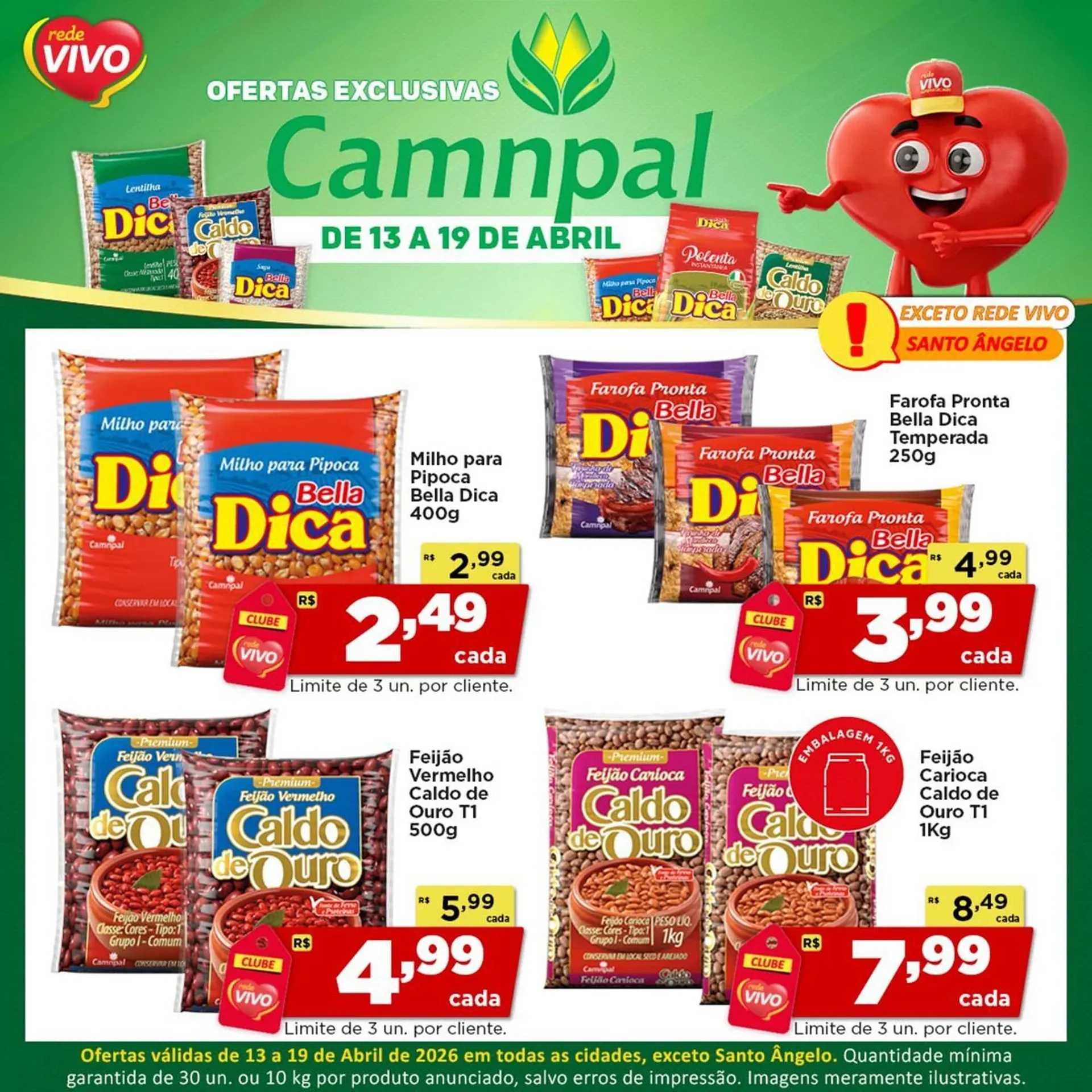 Encarte de Encarte Rede Vivo 13 de abril até 19 de abril 2026 - Pagina 1