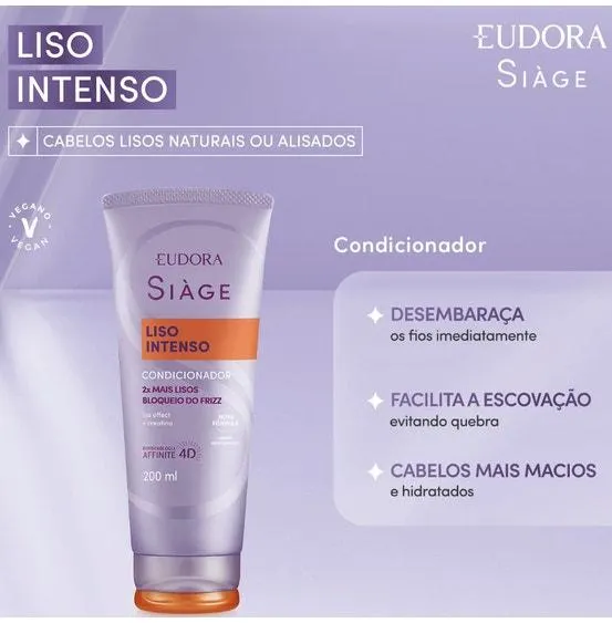 Condicionador Siáge Liso Intenso 200ml