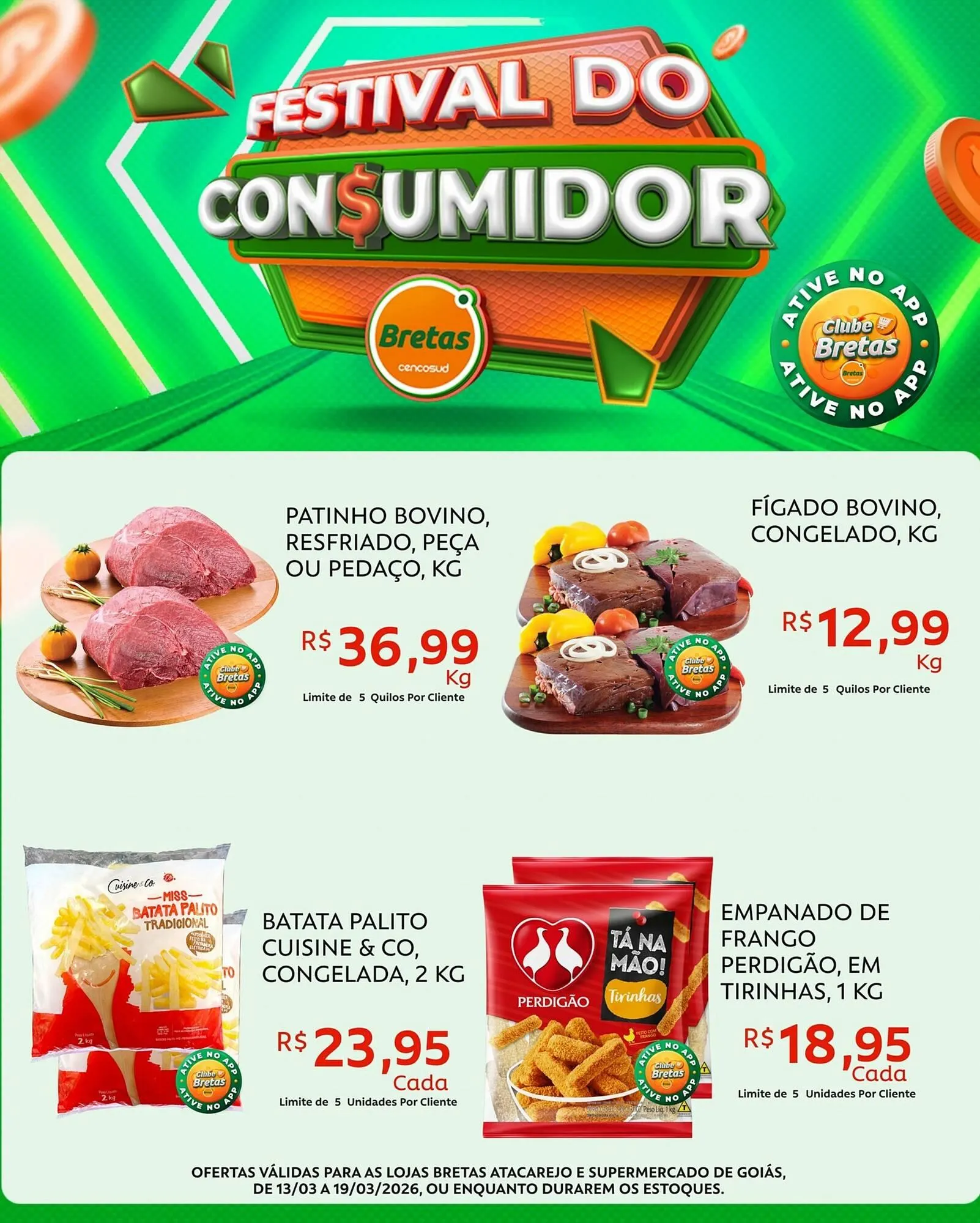 Encarte de Catálogo Supermercados Bretas 16 de março até 19 de março 2026 - Pagina 1