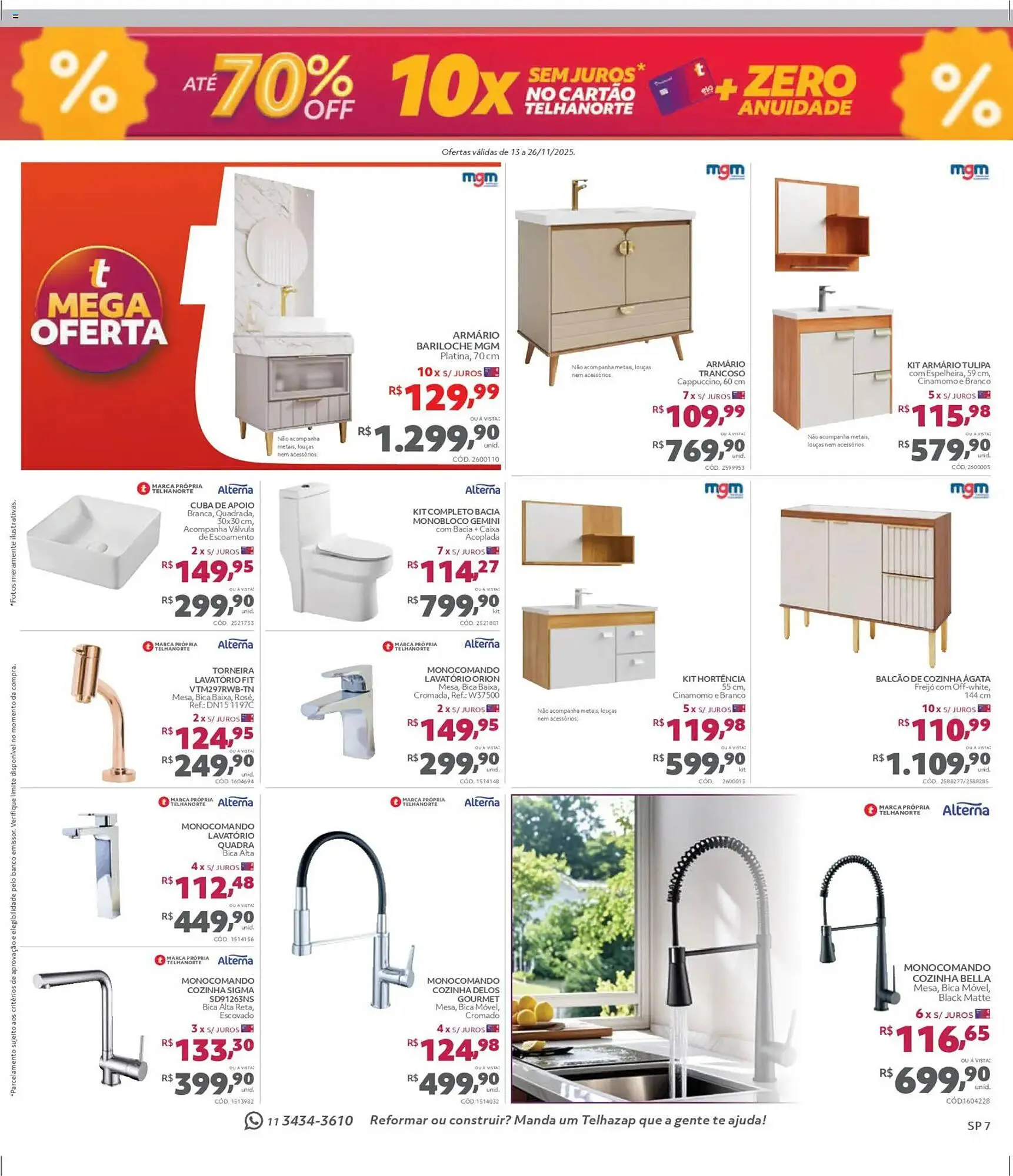 Encarte de Catálogo Telhanorte 13 de novembro até 27 de novembro 2025 - Pagina 7