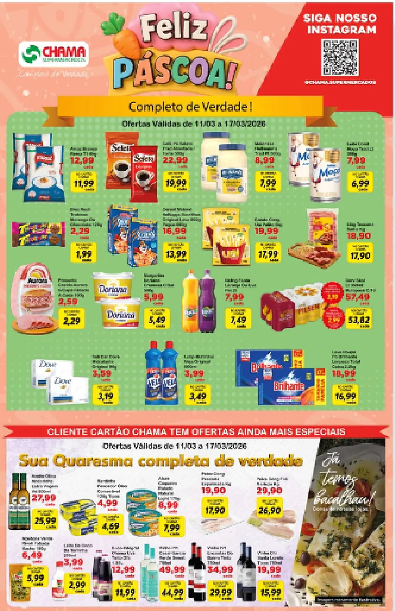 Encarte de Catálogo Chama Supermercados 16 de março até 17 de março 2026 - Pagina 1
