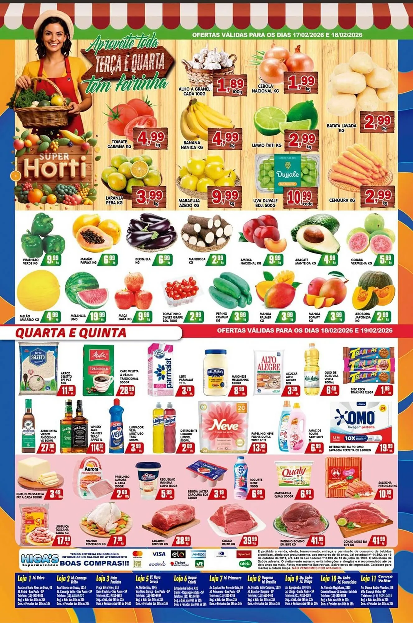 Encarte de Folheto Higa's Supermercado 18 de fevereiro até 24 de fevereiro 2026 - Pagina 3