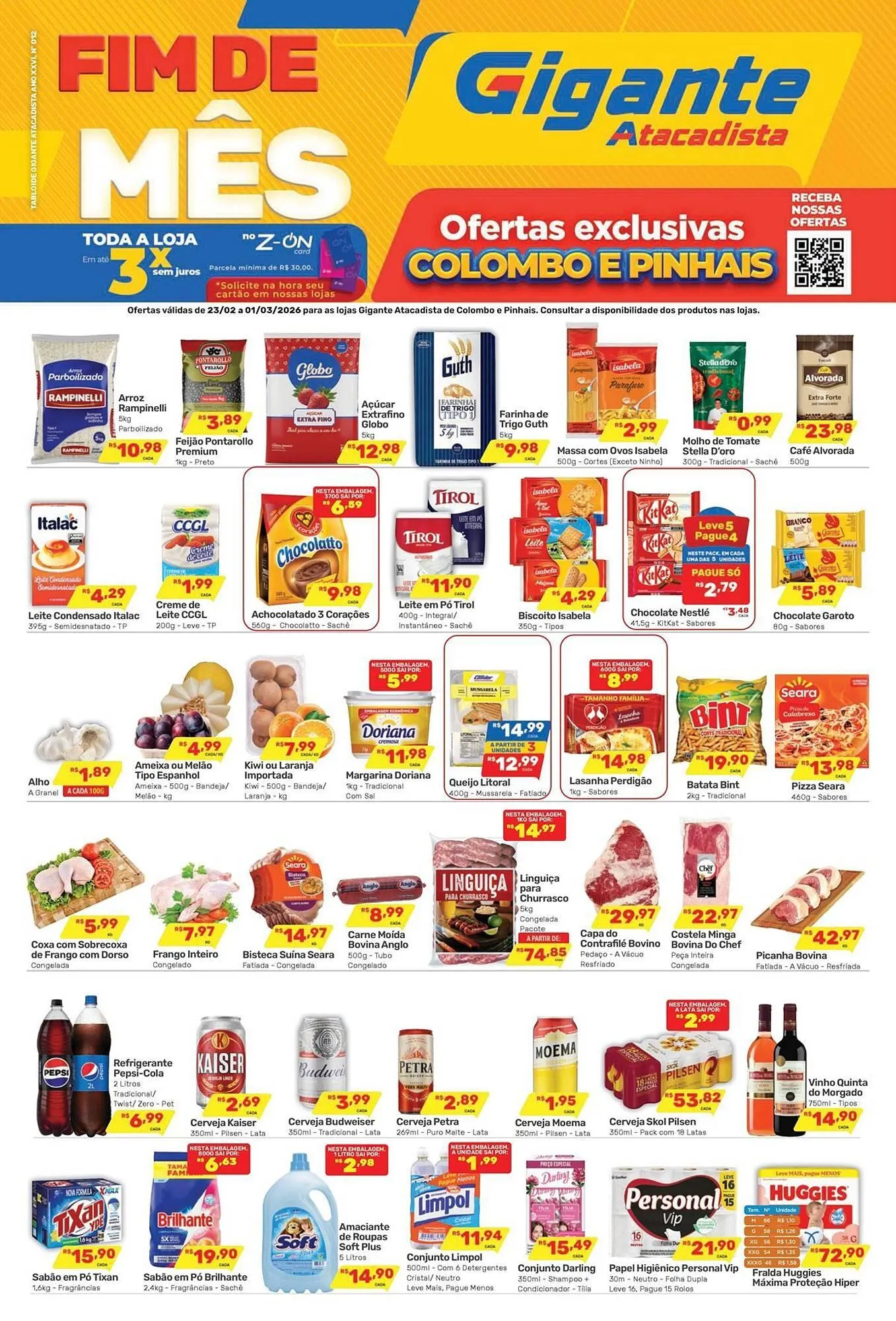 Encarte de Encarte Gigante Atacadista 23 de fevereiro até 1 de março 2026 - Pagina 1