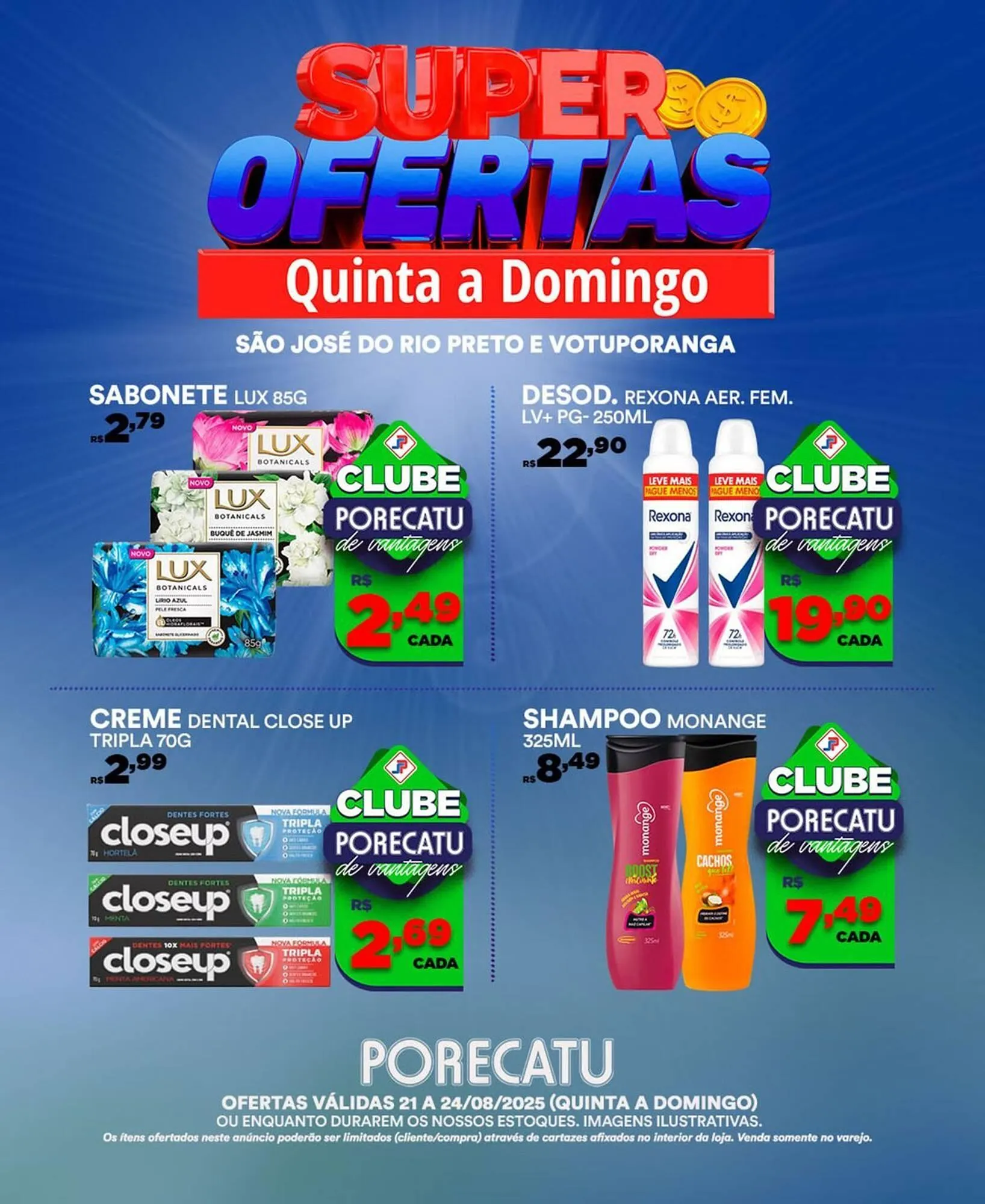 Encarte de Catálogo Supermercado Porecatu 21 de agosto até 24 de agosto 2025 - Pagina 9