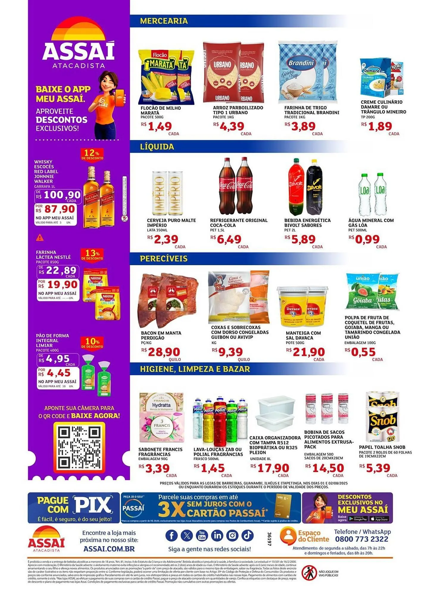 Encarte de Catálogo Assaí Atacadista 1 de agosto até 2 de agosto 2025 - Pagina 2