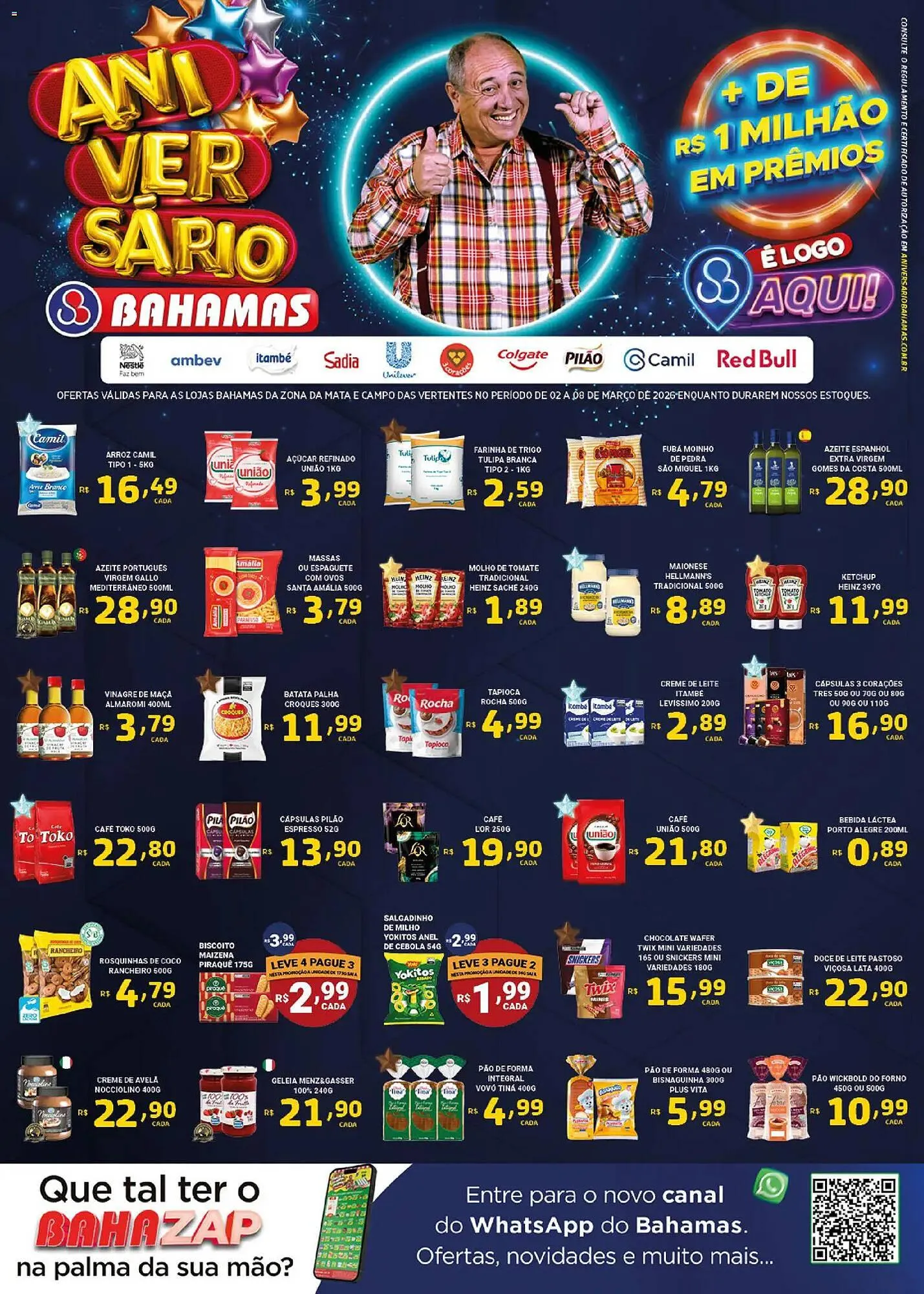 Encarte de Catálogo Bahamas Supermercados 2 de março até 8 de março 2026 - Pagina 1