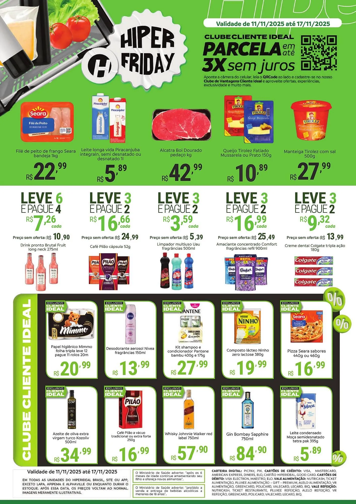 Encarte de Catálogo Hiperideal Supermercados 11 de novembro até 17 de novembro 2025 - Pagina 1