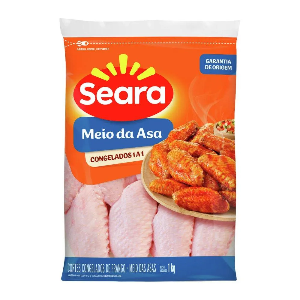 Meio da asa Seara 1kg