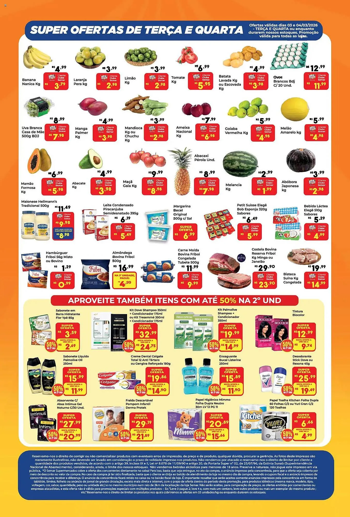 Encarte de Folheto Semar Supermercado 3 de março até 3 de março 2026 - Pagina 2