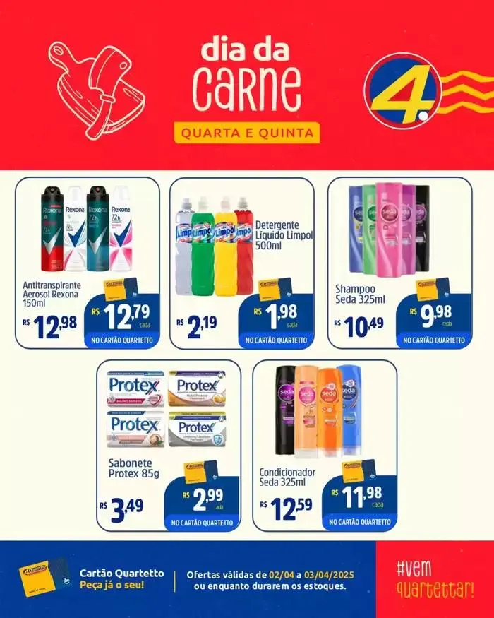 Encarte de Encarte Quartetto Supermercados 2 de abril até 3 de abril 2025 - Pagina 5