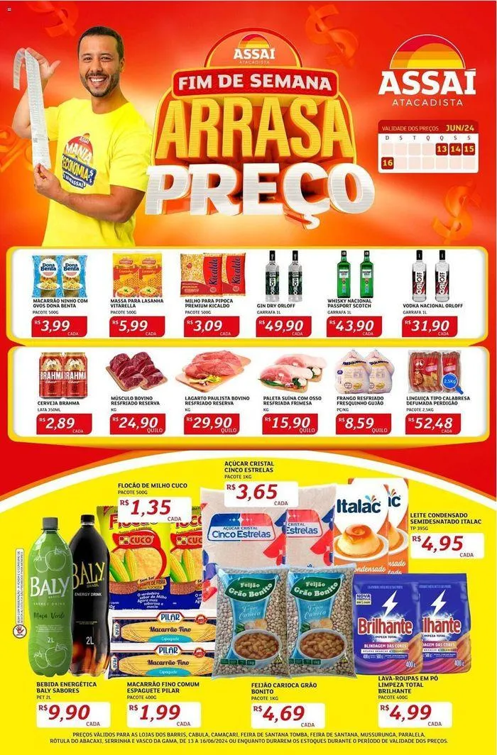 Encarte de Ofertas Assaí Atacadista 13 de junho até 16 de junho 2024 - Pagina 1