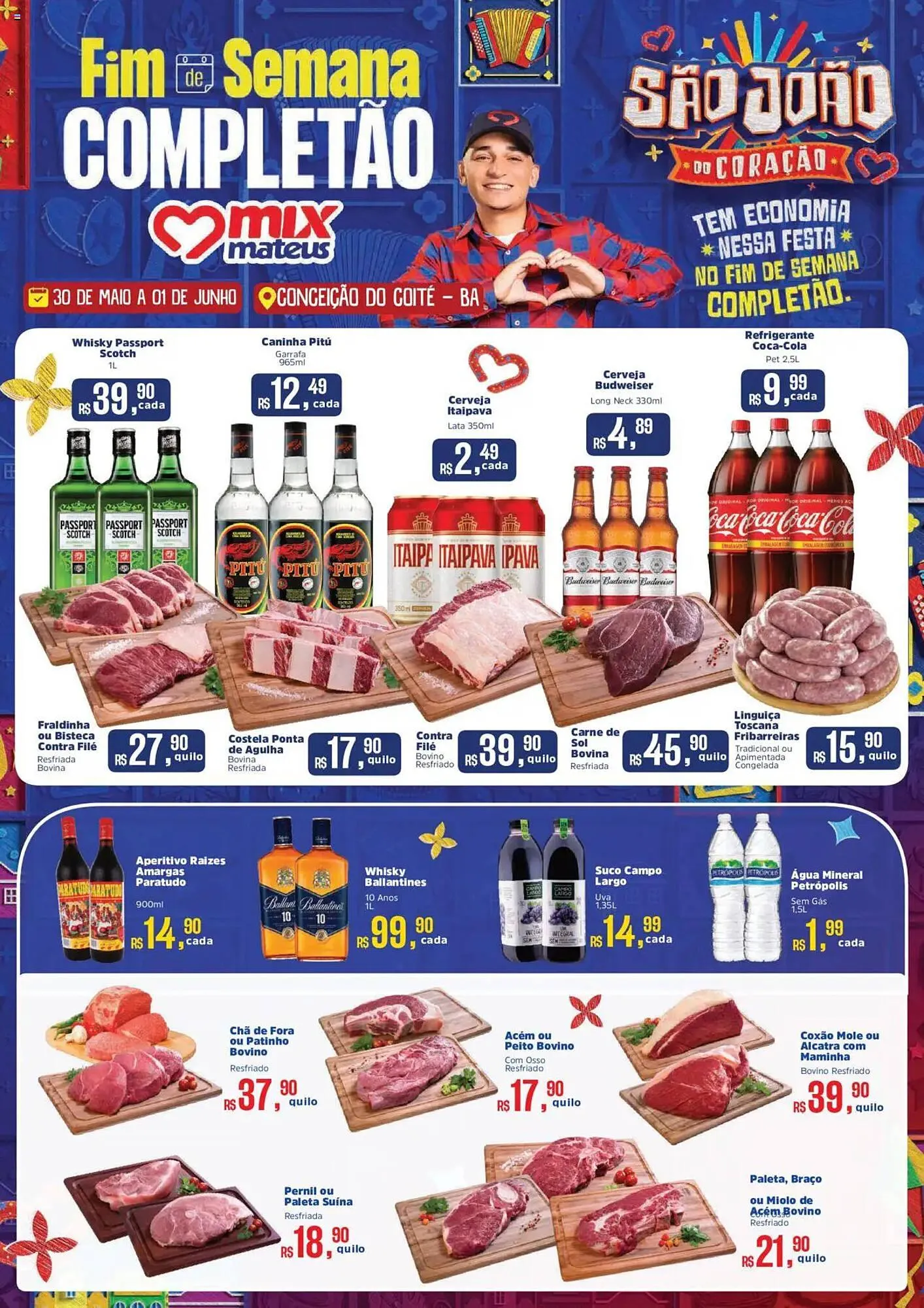 Encarte de Catálogo Supermercados Mateus 30 de maio até 2 de junho 2025 - Pagina 1