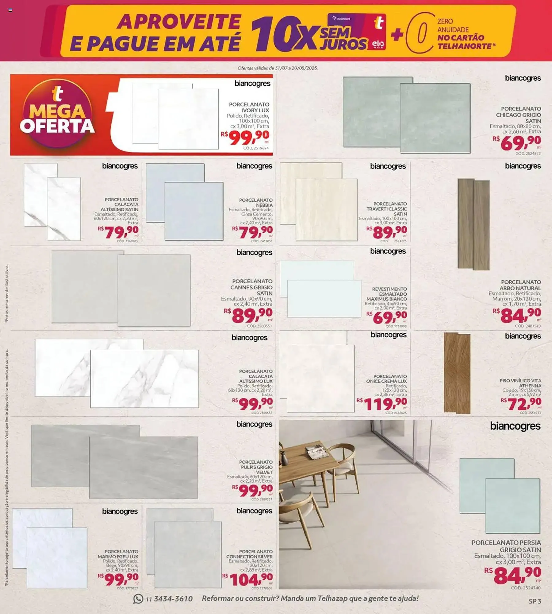 Encarte de Catálogo Telhanorte 31 de julho até 21 de agosto 2025 - Pagina 3