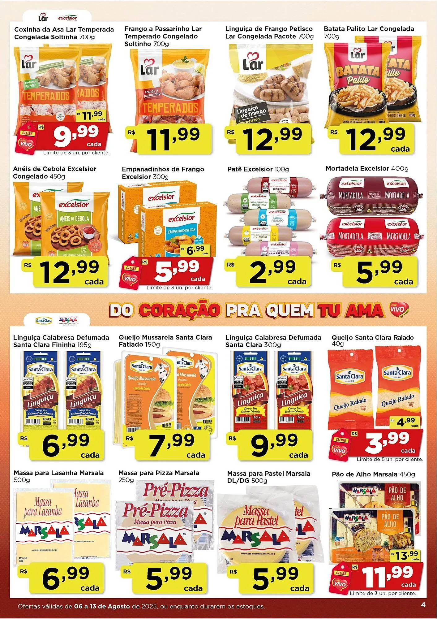 Encarte de Catálogo Rede Vivo 6 de agosto até 13 de agosto 2025 - Pagina 4