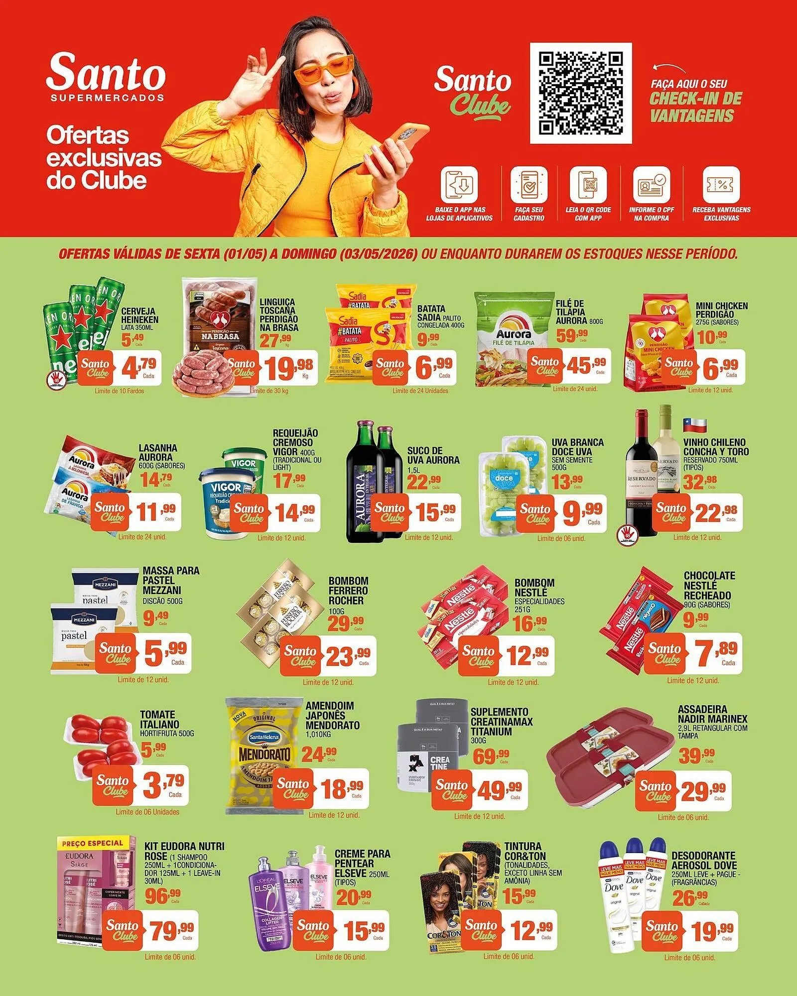 Encarte de Catálogo Santo Supermercados 29 de abril até 3 de maio 2026 - Pagina 2