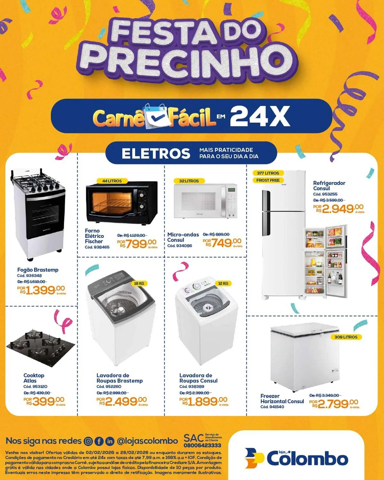 Encarte de Folheto Lojas Colombo 2 de fevereiro até 28 de fevereiro 2026 - Pagina 2