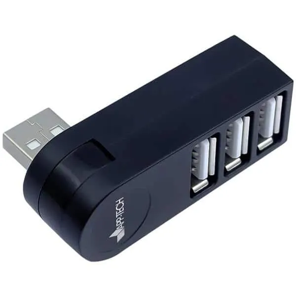 Hub usb 3 portas 2.0, preto, EU-196, App-tech - PT 1 UN