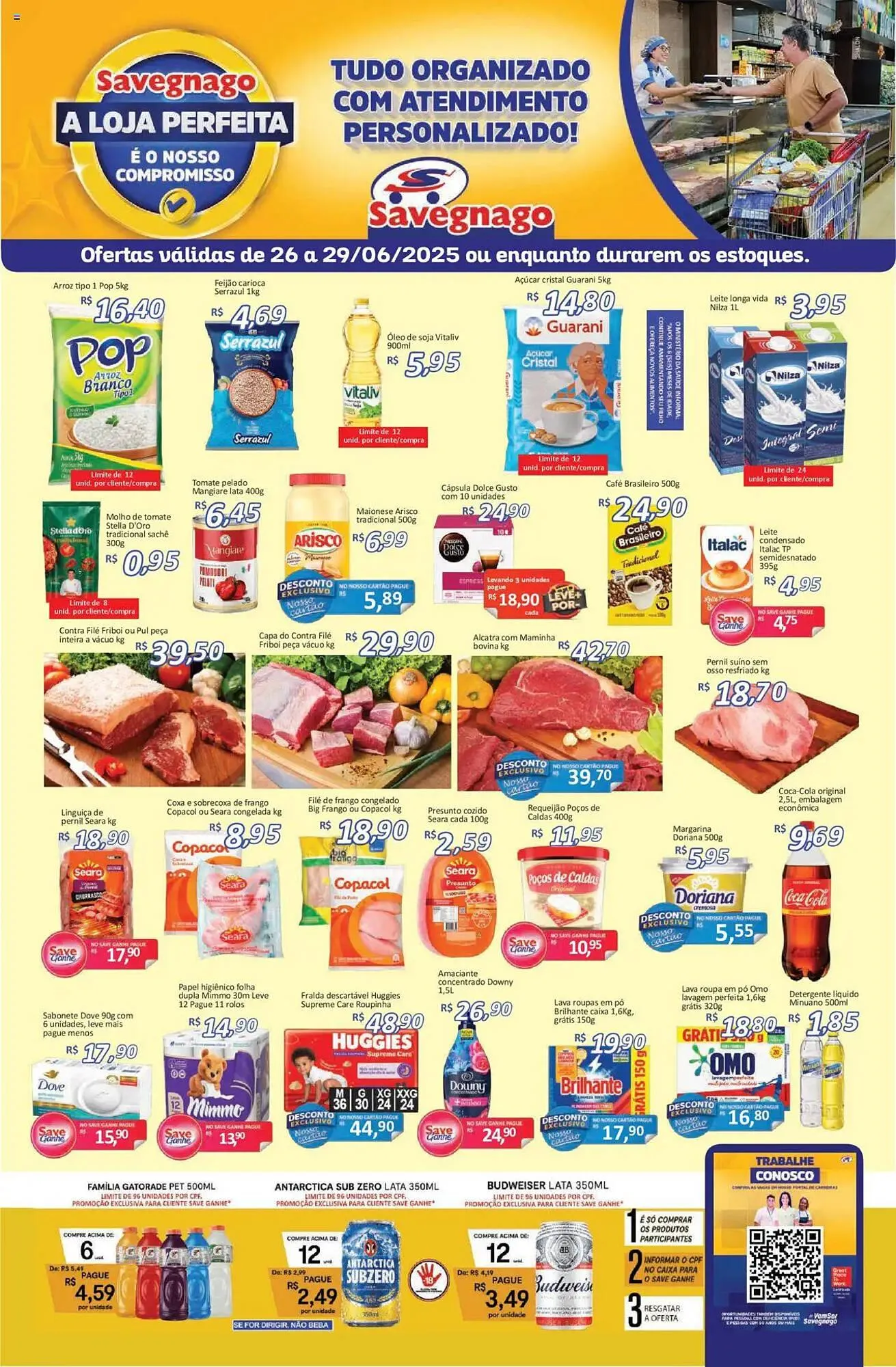 Encarte de Catálogo Supermercados Savegnago 26 de junho até 29 de junho 2025 - Pagina 1