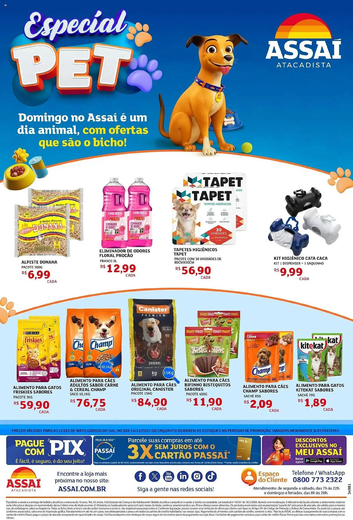 Encarte de Encarte Assaí Atacadista 14 de dezembro até 15 de dezembro 2025 - Pagina 1