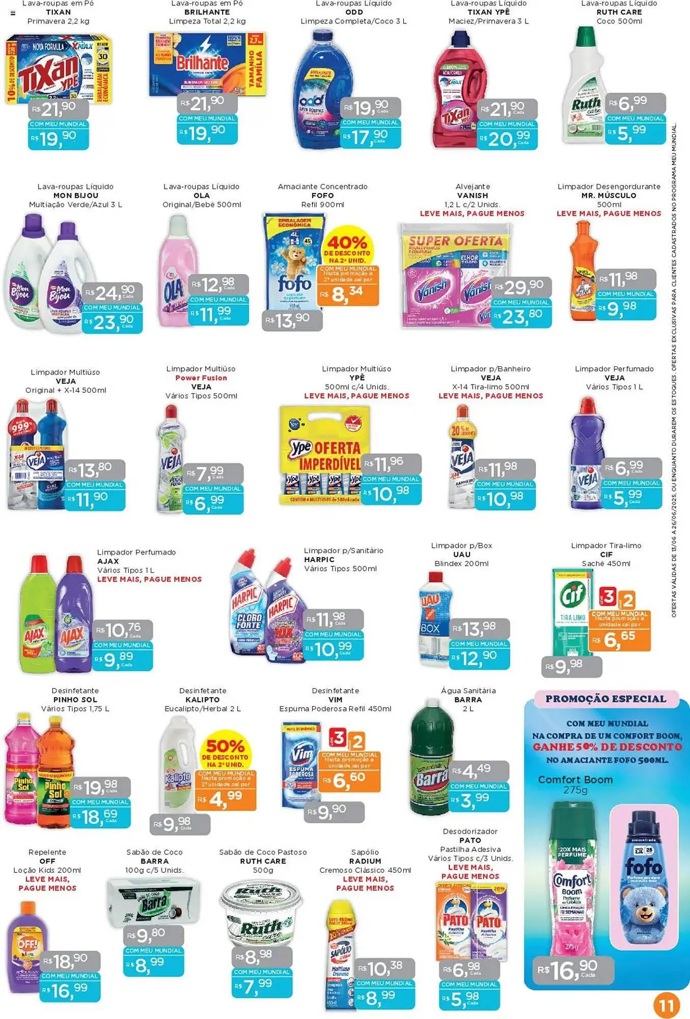 Encarte de Catálogo Supermercados Mundial 13 de junho até 26 de junho 2025 - Pagina 11