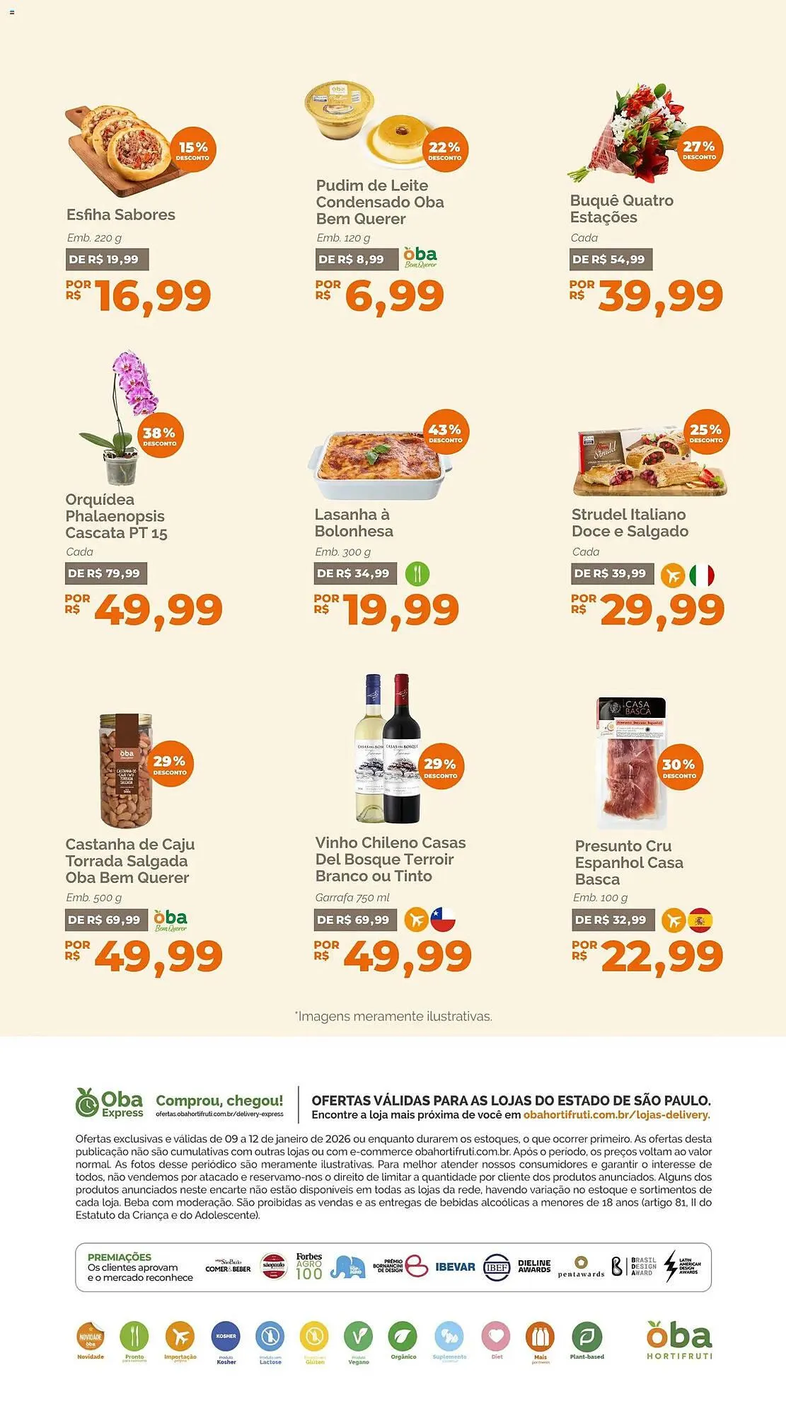 Encarte de Folheto Oba Hortifruti 9 de janeiro até 12 de janeiro 2026 - Pagina 7